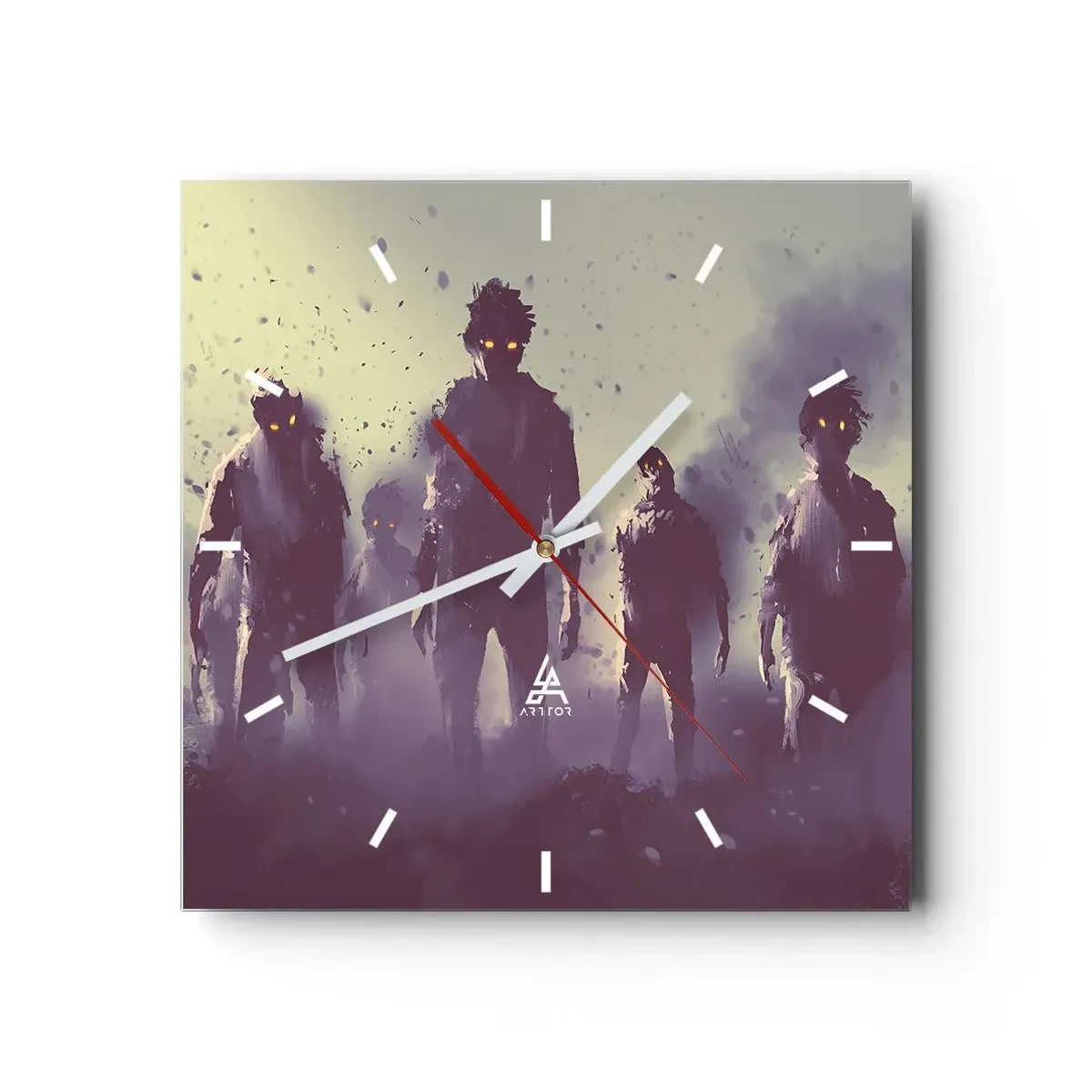 Horloge murale - Pendule murale - Fais attention! Ils arrivent - 40x40 cm