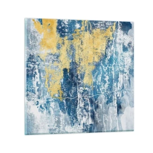 Impression sur verre - Image sur verre - Abstraction du temps - 30x30 cm