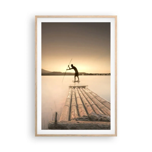 Affiche dans un chêne clair - Poster - Avant la fin du jour - 61x91 cm