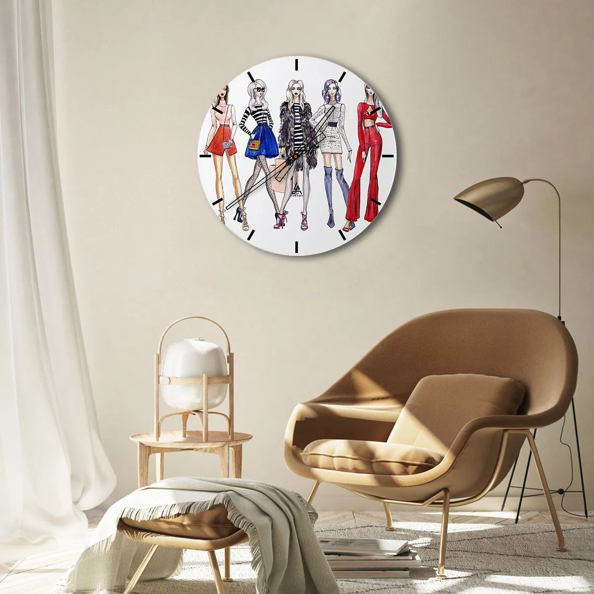 Horloge murale - Pendule murale - Every week Fashion Week - 40x40 cm