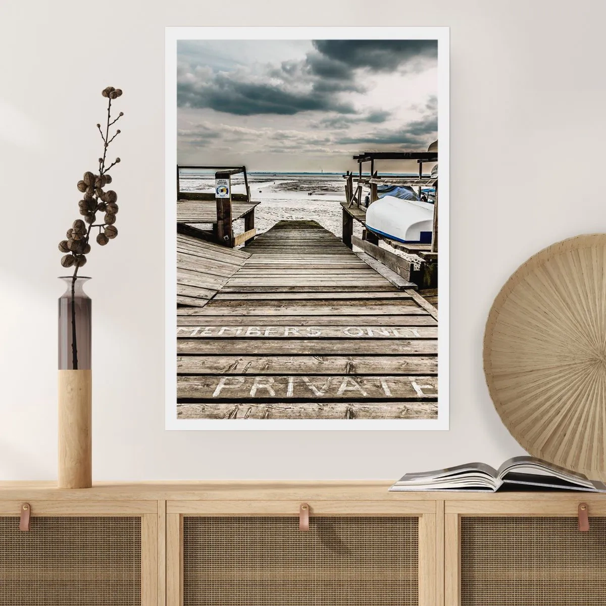 Affiche - Poster - Plage de minuit - 70x100 cm