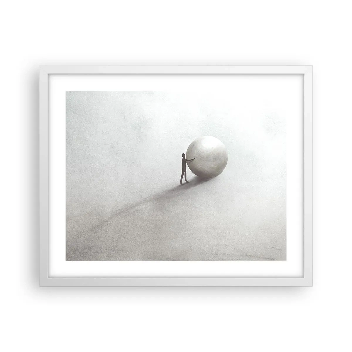 Affiche dans un cadre blanc - Poster - Jeu de la vie - 50x40 cm