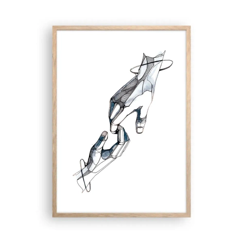 Affiche dans un chêne clair - Poster - Un bon geste - 50x70 cm