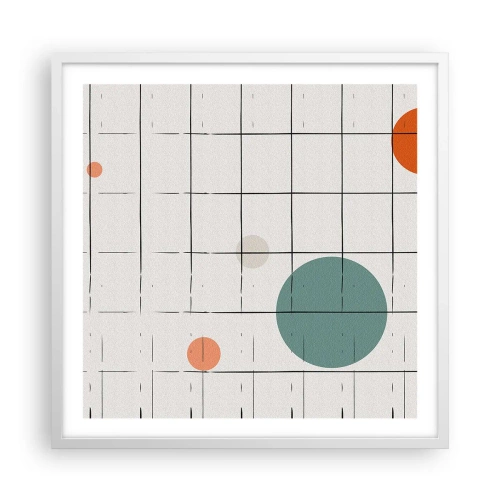 Affiche dans un cadre blanc - Poster - Piégé. Nous ou eux ? - 60x60 cm