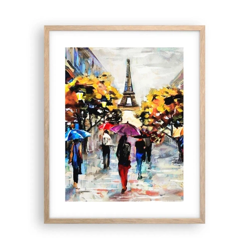 Affiche dans un chêne clair - Poster - Particulièrement beau en automne - 40x50 cm