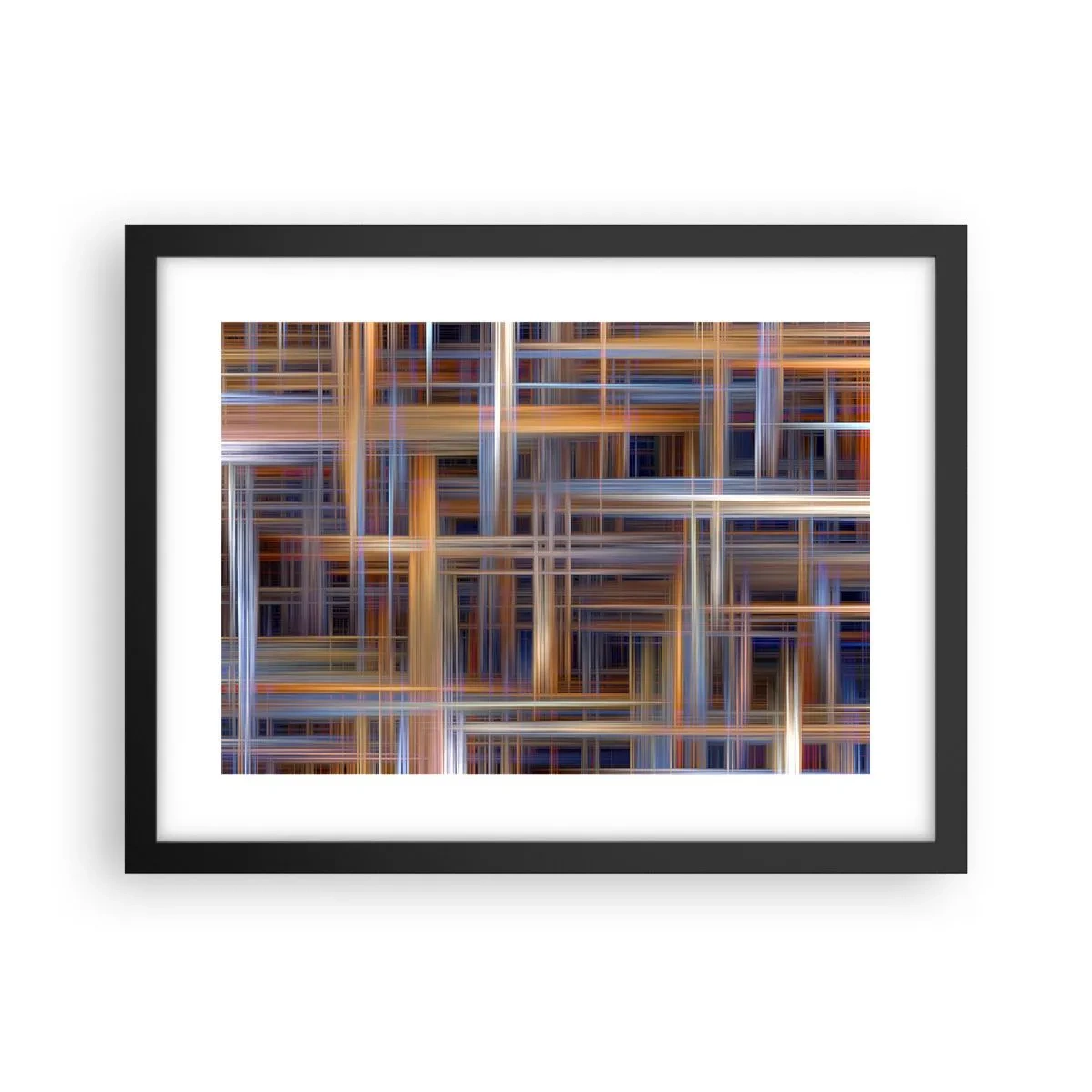 Affiche dans un cadre noir - Poster - Tissé de lumière - 40x30 cm