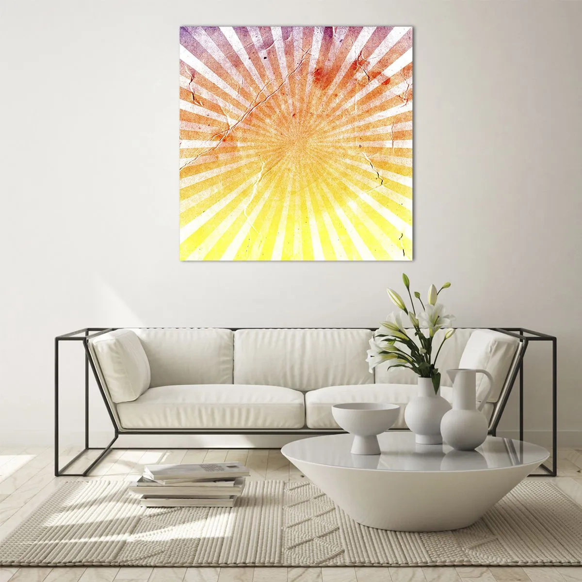 Impression sur verre - Image sur verre - Levant et couchant - 40x40 cm