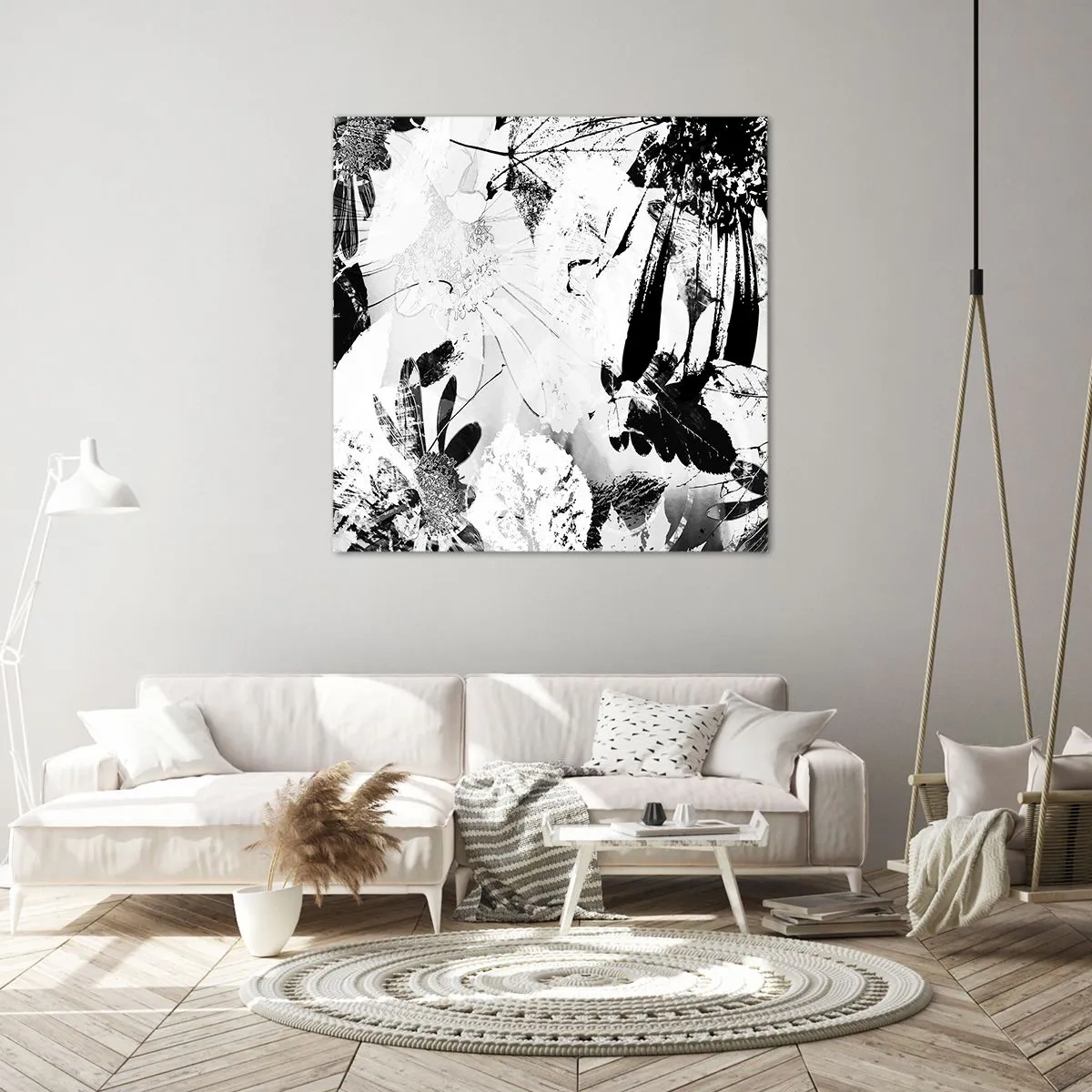 Impression sur toile - Image sur toile - Automne en négatif - 30x30 cm