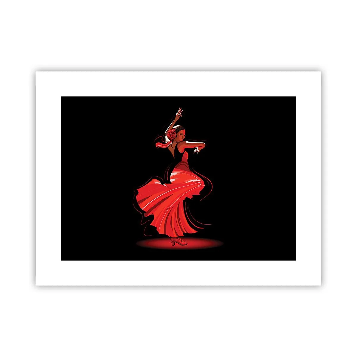 Affiche - Poster - L'esprit fougueux du flamenco - 40x30 cm