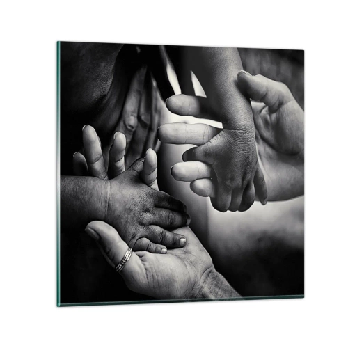 Impression sur verre - Image sur verre - Être humain - 70x70 cm