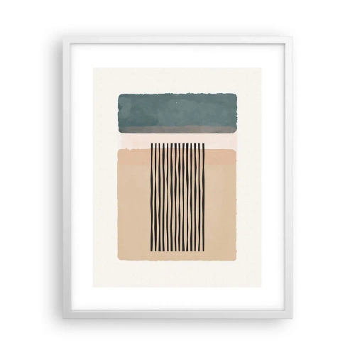 Affiche dans un cadre blanc - Poster - Tout est en ordre - 40x50 cm