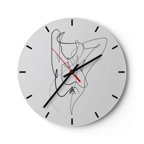 Horloge murale - Pendule murale - Vraiment, tu es comme ça... - 40x40 cm