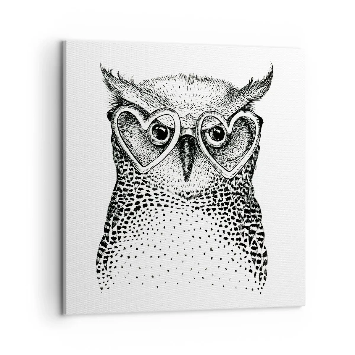 Impression sur toile - Image sur toile - Sagement et avec amour - 50x50 cm