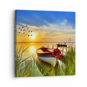 Impression sur toile - Image sur toile - Les cormorans s'envolent déjà - 30x30 cm