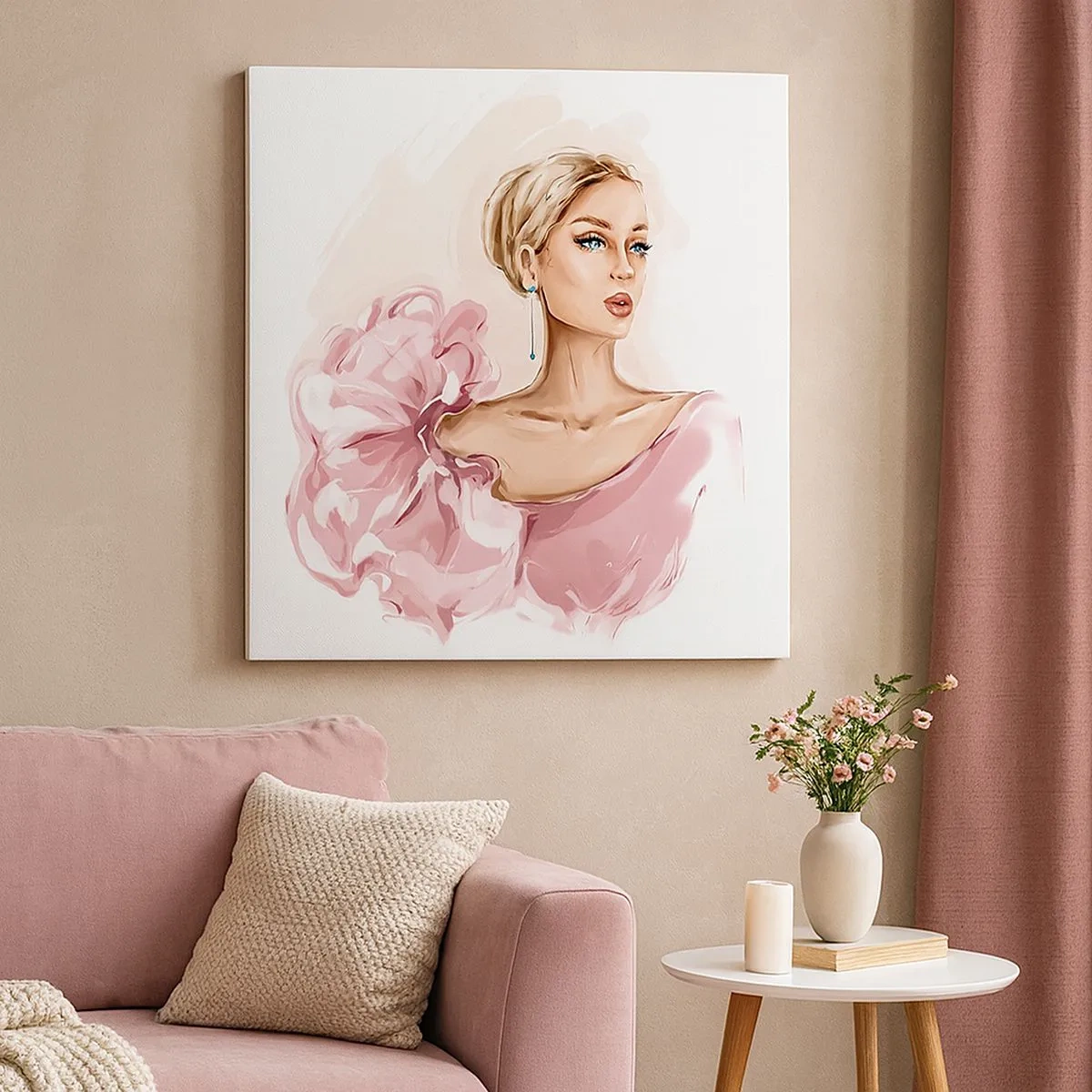 Impression sur toile - Image sur toile - Comme peinte... - 30x30 cm