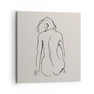 Impression sur toile - Image sur toile - Femme nue - 70x70 cm