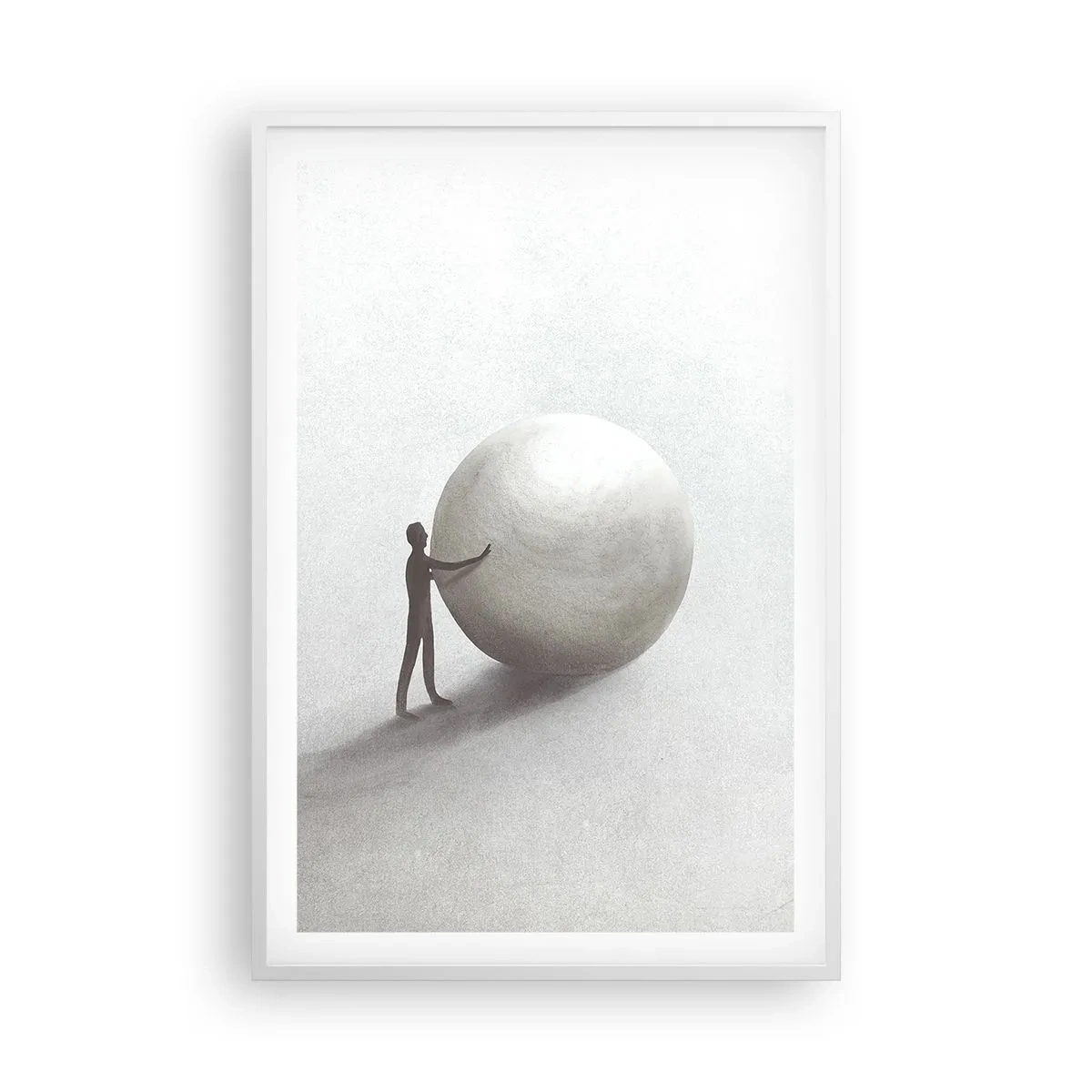 Affiche dans un cadre blanc - Poster - Jeu de la vie - 61x91 cm