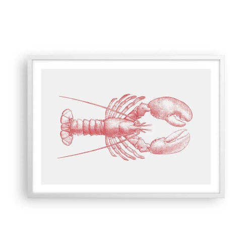 Affiche dans un cadre blanc - Poster - Un homard digne d'Homère - 70x50 cm