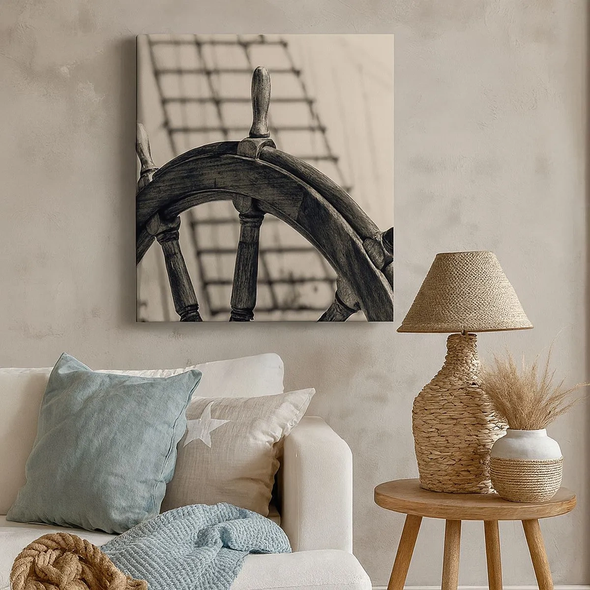 Impression sur toile - Image sur toile - Histoires de mer - 30x30 cm