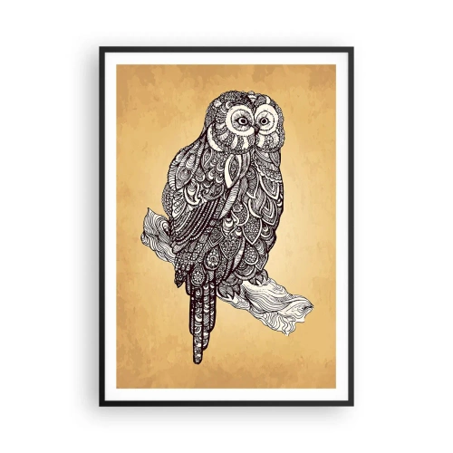 Affiche dans un cadre noir - Poster - Ornements complexes de sagesse - 70x100 cm