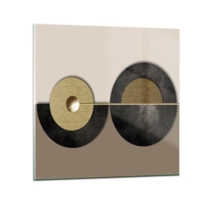 Impression sur verre - Image sur verre - Variations autour du cercle - 60x60 cm