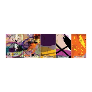 Échantillon de Papier Peint Autocollant Deluxe Sticker - Vous pouvez aller tout droit ou autour - Abstraction, Morceau, Modèle moderne - 100x30 cm