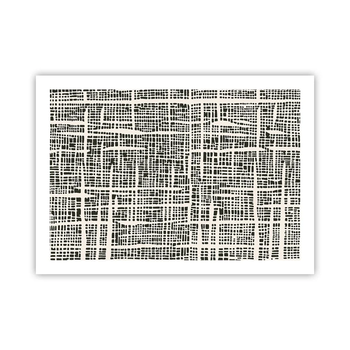 Affiche - Poster - Composition tissée - 70x50 cm