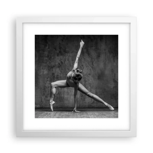 Affiche dans un cadre blanc - Poster - Balance idéale - 30x30 cm