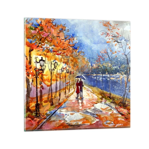 Impression sur verre - Image sur verre - Ensemble jusqu'au bout du temps - 30x30 cm