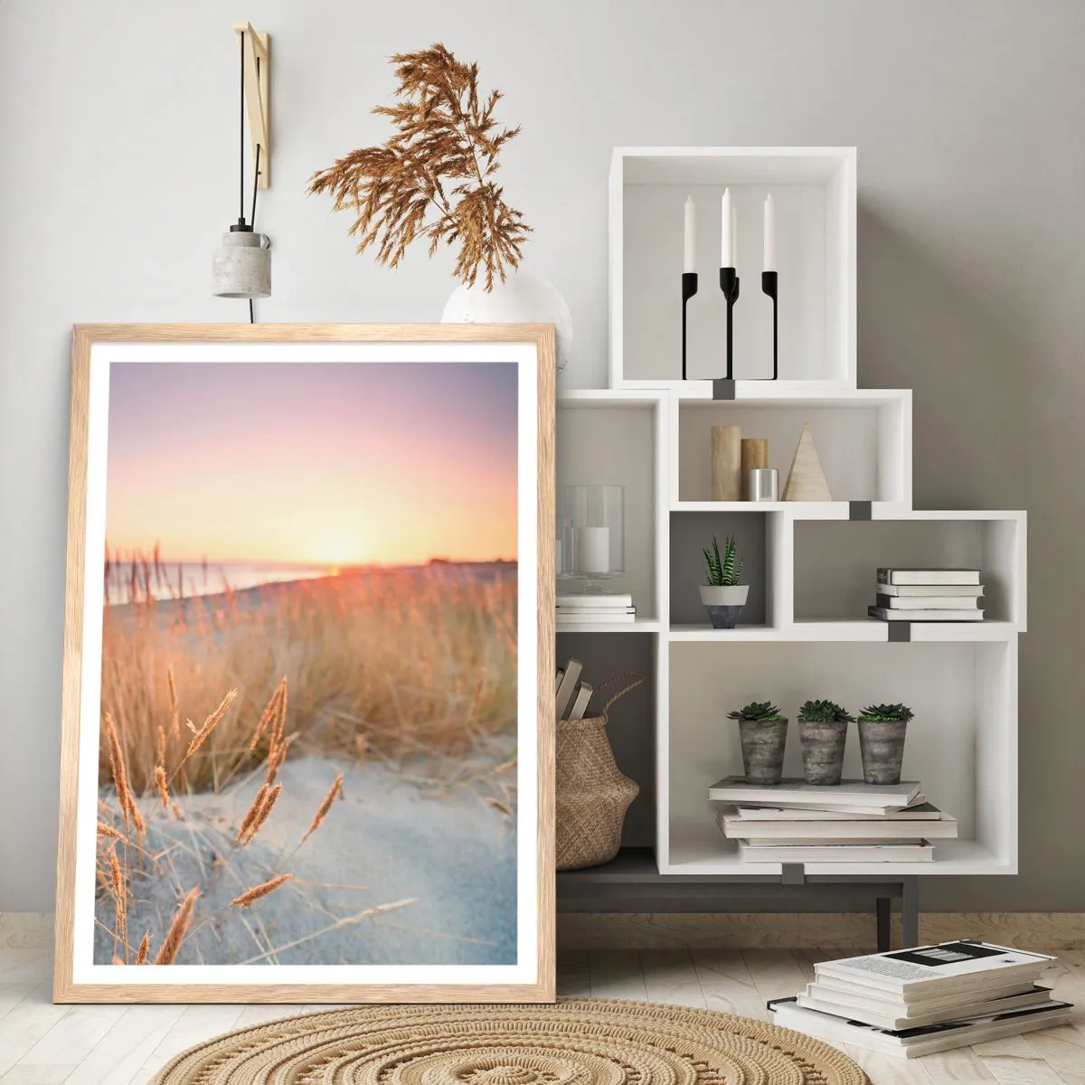 Affiche dans un chêne clair - Poster - Berceuse baltique - 61x91 cm