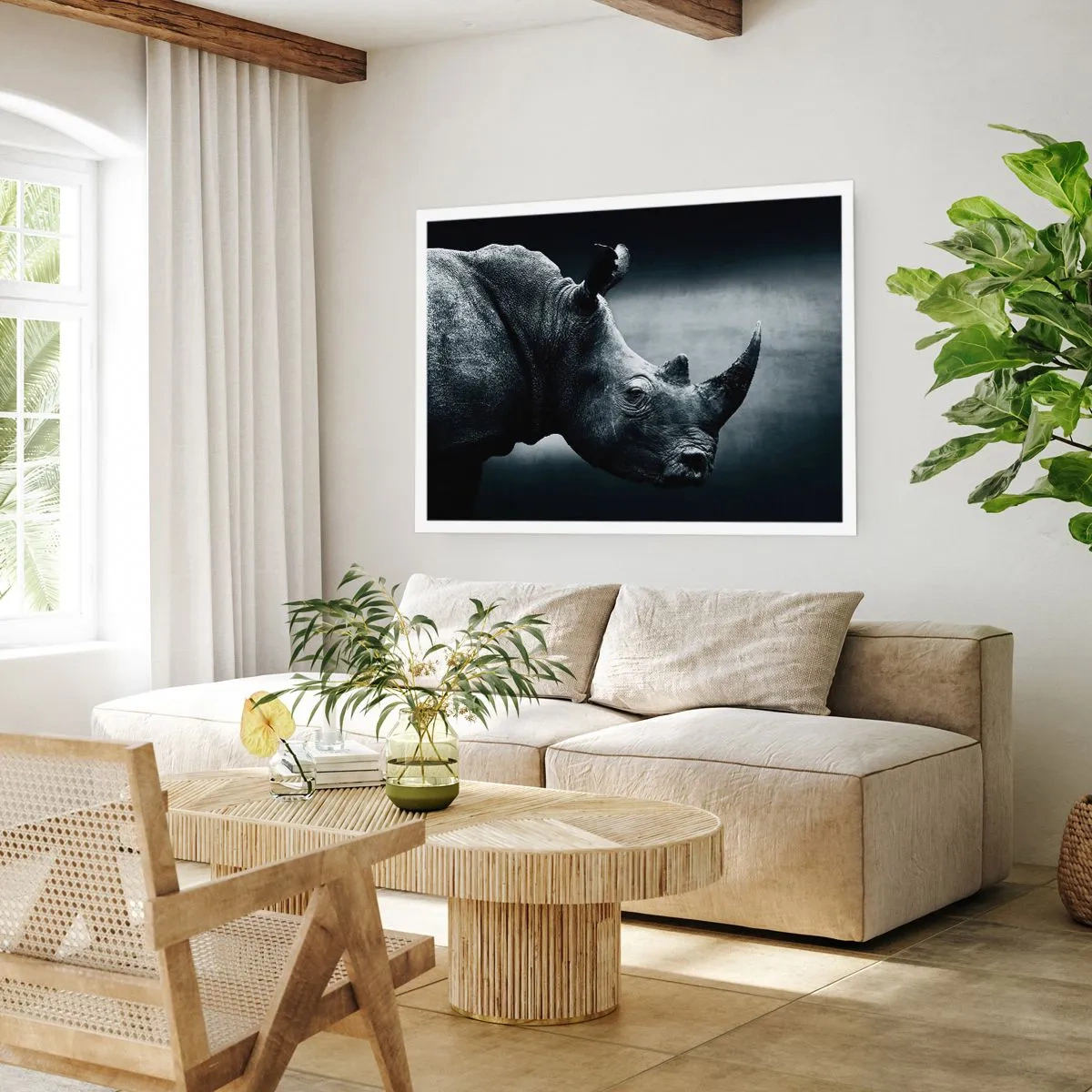 Affiche - Poster - Le profil droit - 50x40 cm