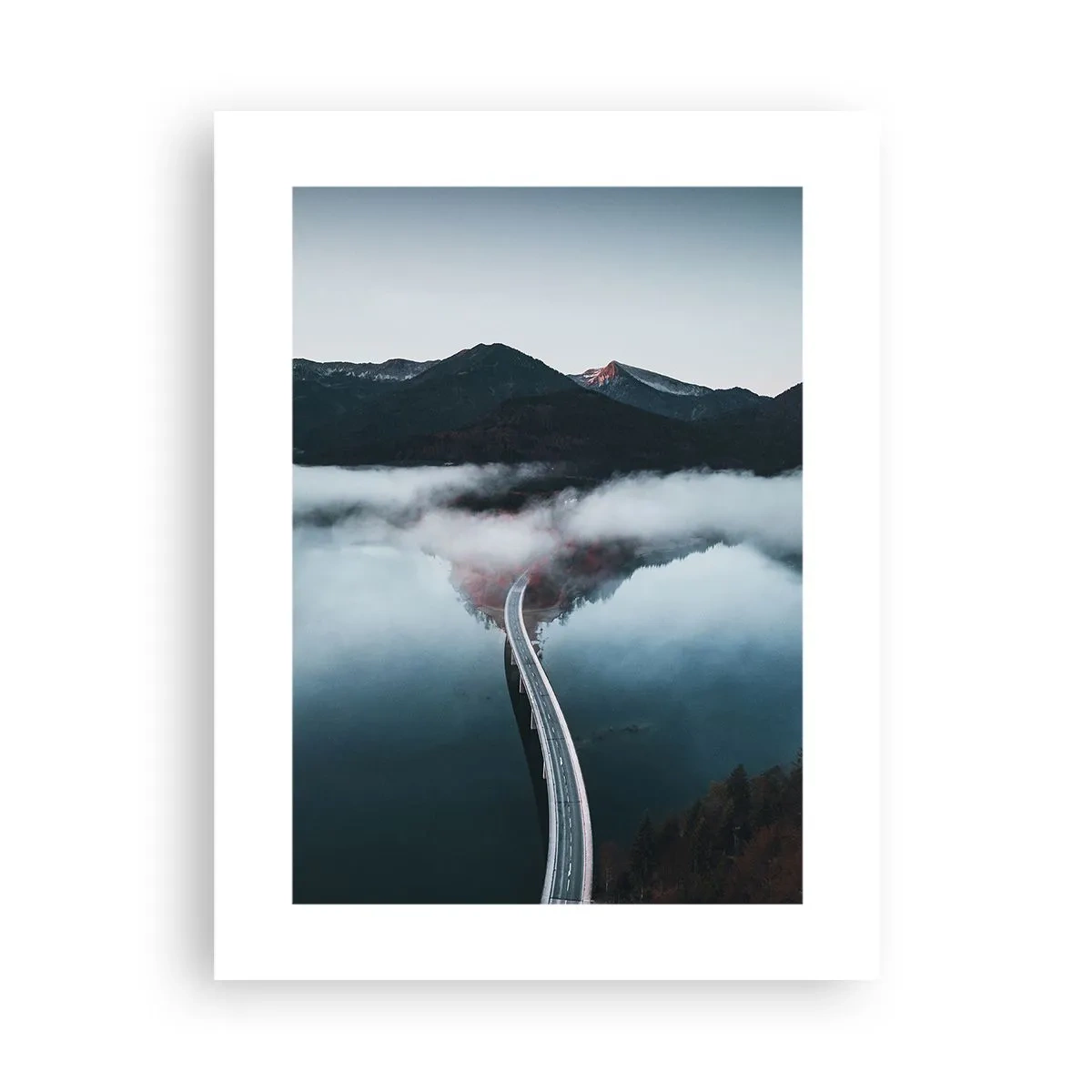 Affiche - Poster - Sur une eau aussi lisse qu'un miroir - 30x40 cm