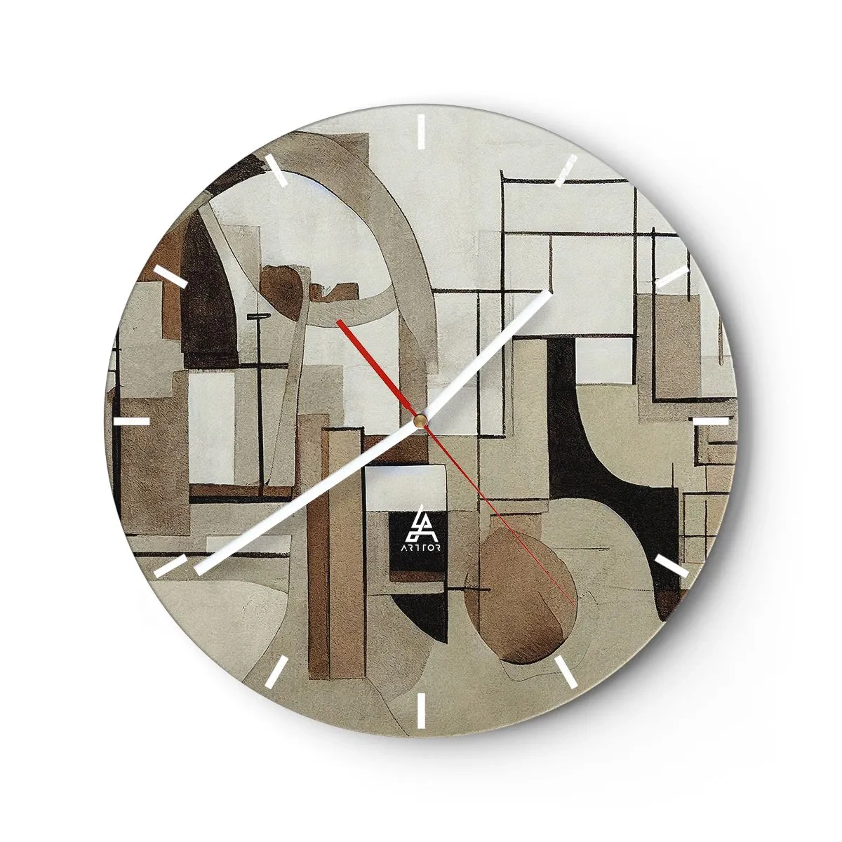 Horloge murale - Pendule murale - Paysage urbain 2.0 - 40x40 cm