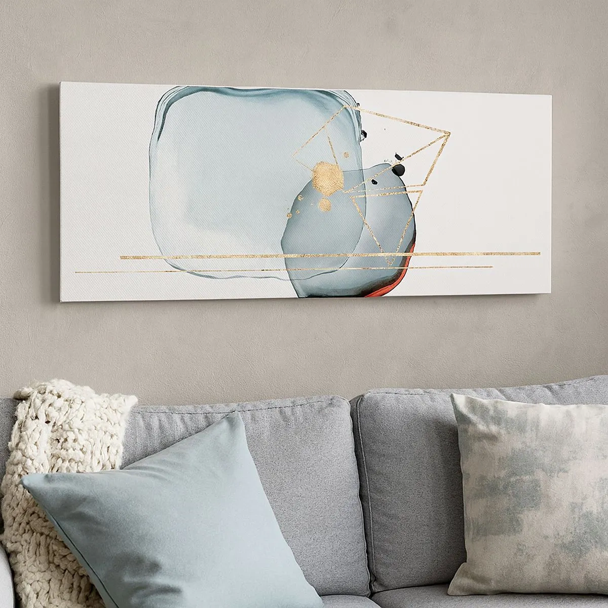 Impression sur toile - Image sur toile - Etude des gouttes - 100x40 cm