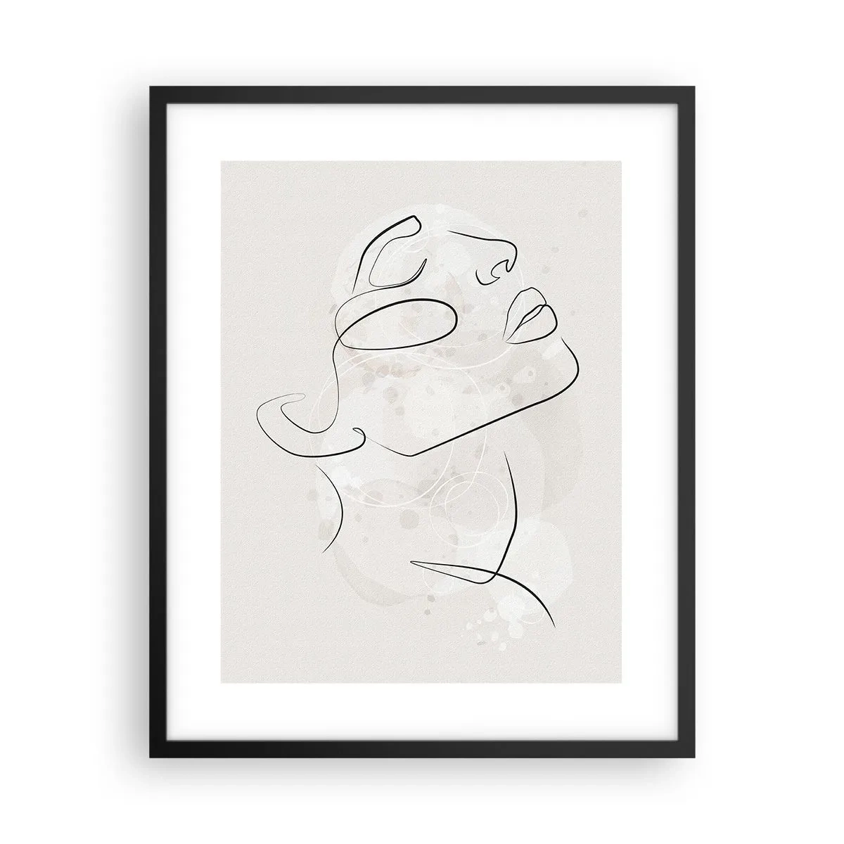 Affiche dans un cadre noir - Poster - L'esquisse d'un rêve - 40x50 cm