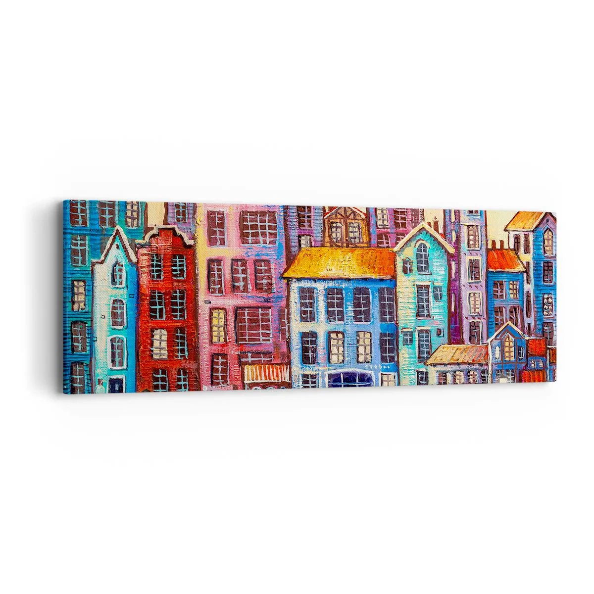 Impression sur toile - Image sur toile - Une ville comme dans un conte de fées - 90x30 cm