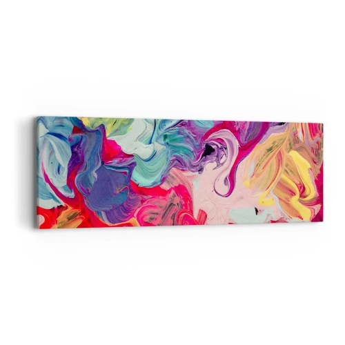 Impression sur toile - Image sur toile - La naissance des couleurs - 90x30 cm