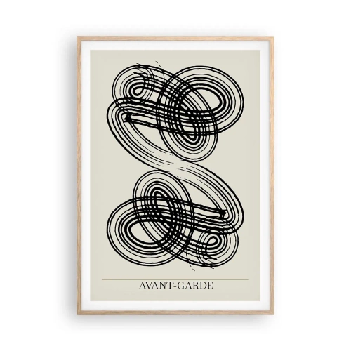 Affiche dans un chêne clair - Poster - C'est venu spontanément - 70x100 cm