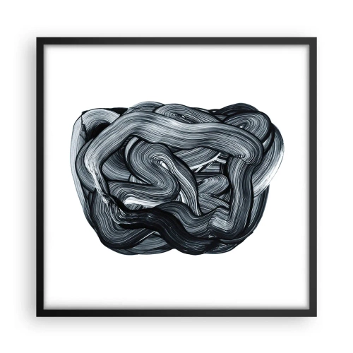 Affiche dans un cadre noir - Poster - Ce n'est pas si simple - 50x50 cm