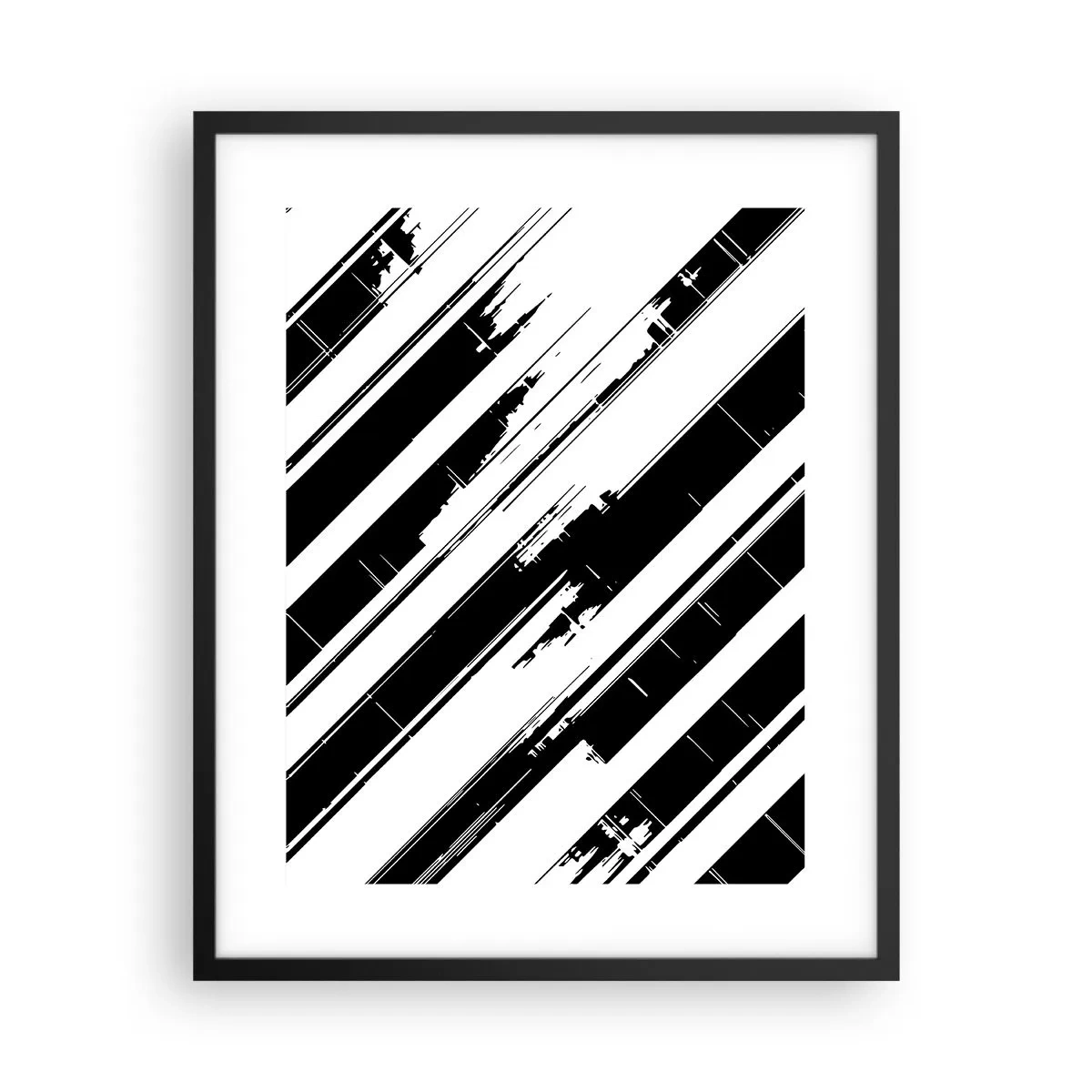 Affiche dans un cadre noir - Poster - Une composition intense et dynamique - 40x50 cm