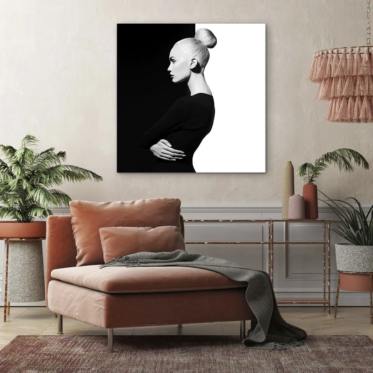 Impression sur toile - Image sur toile - Tout simplement une femme - 30x30 cm