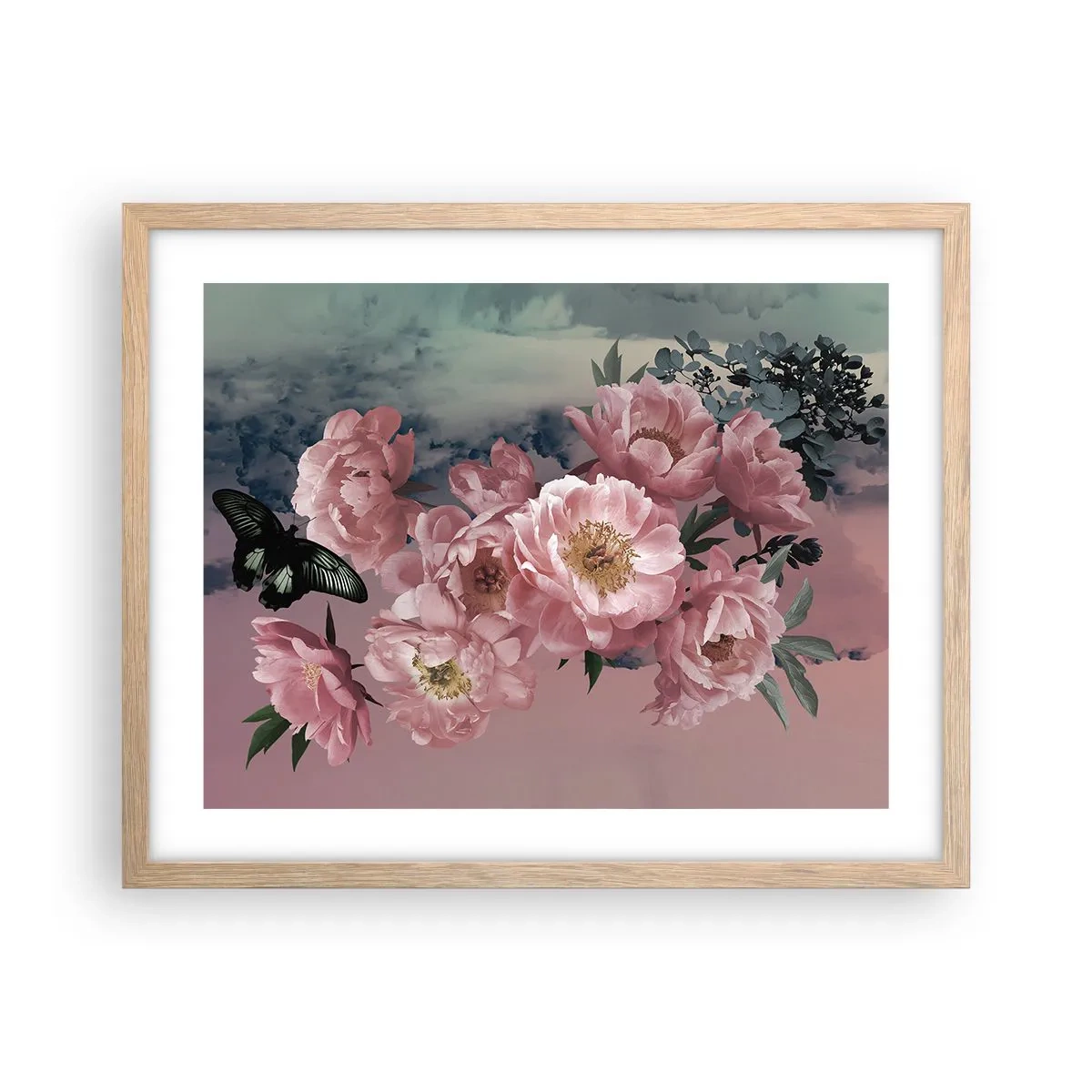 Affiche dans un chêne clair - Poster - Pic du romantisme - 50x40 cm