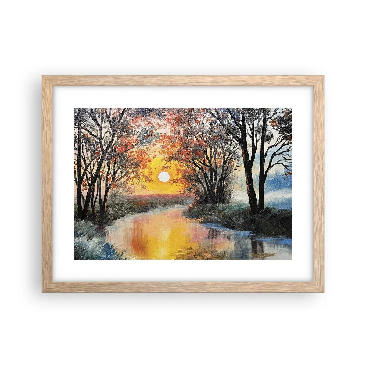 Affiche dans un chêne clair - Poster - Climats de printemps - 40x30 cm