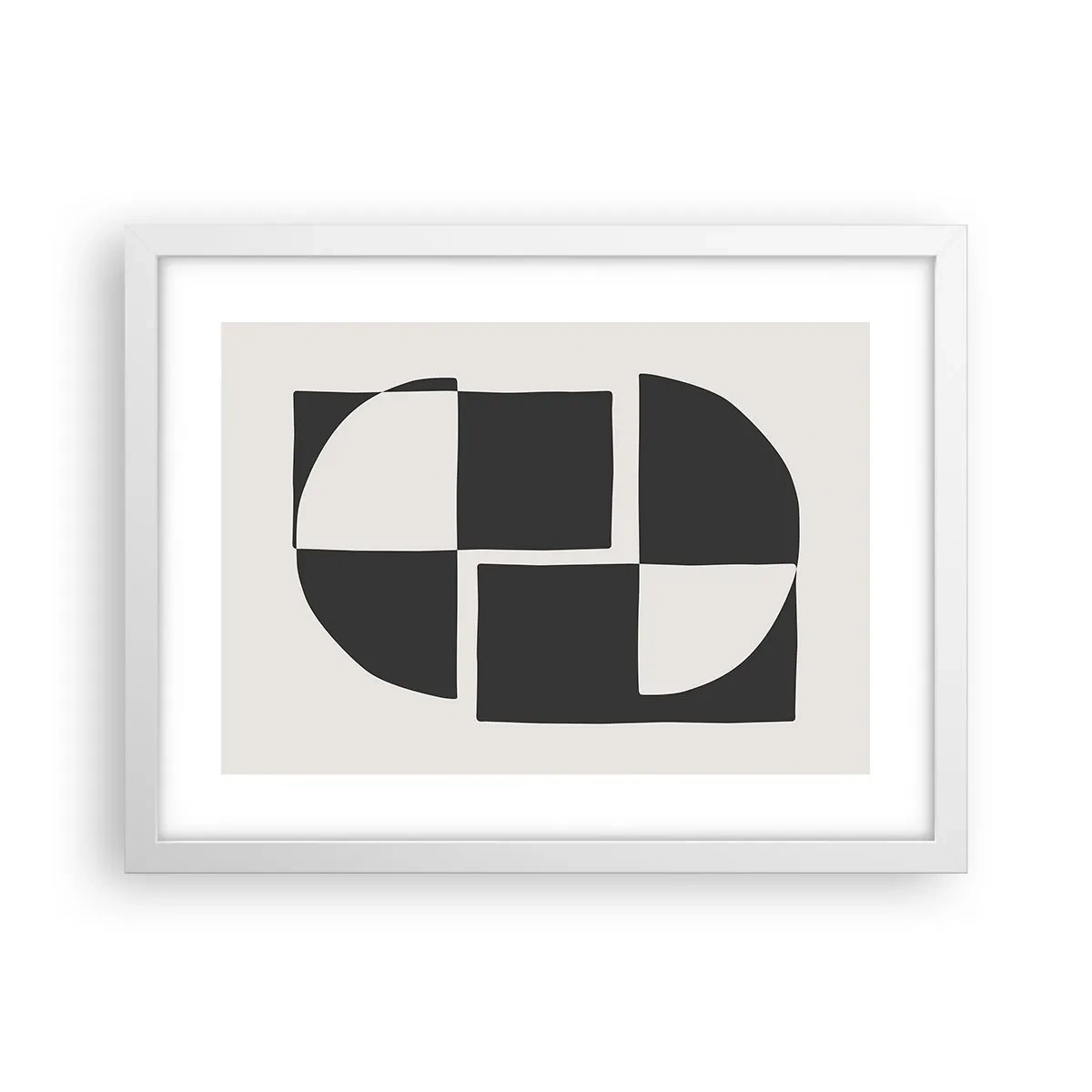 Affiche dans un cadre blanc - Poster - Antithèse - Synthèse - 40x30 cm