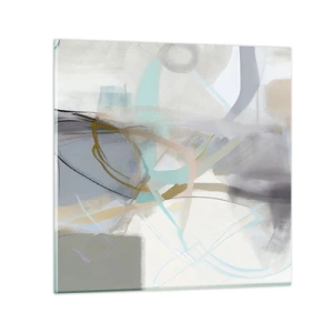 Impression sur verre - Image sur verre - Abstraction brumeuse - 60x60 cm