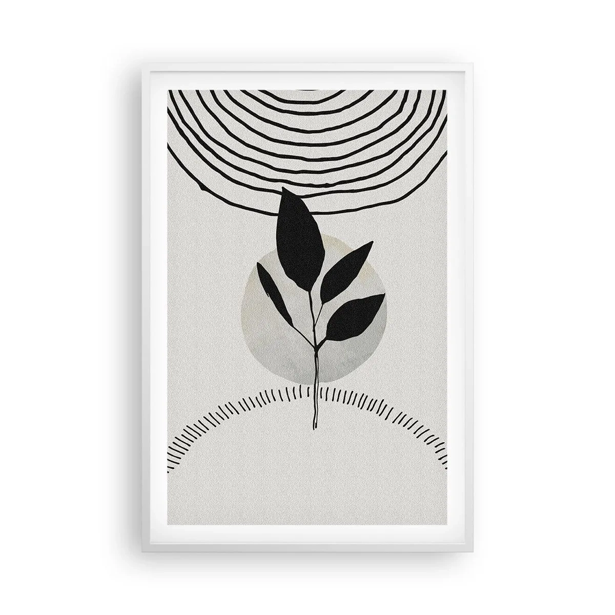 Affiche dans un cadre blanc - Poster - Composition : rituels de la nature - 61x91 cm