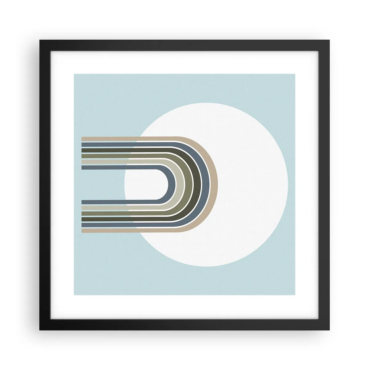 Affiche dans un cadre noir - Poster - Attraction irrésistible - 40x40 cm