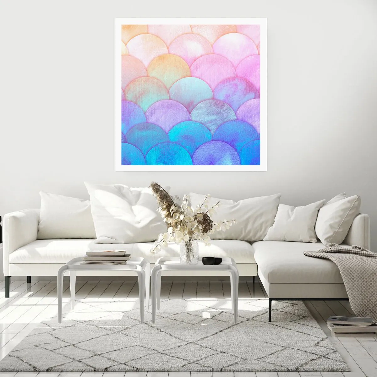 Affiche - Poster - Écailles de perles - 50x50 cm