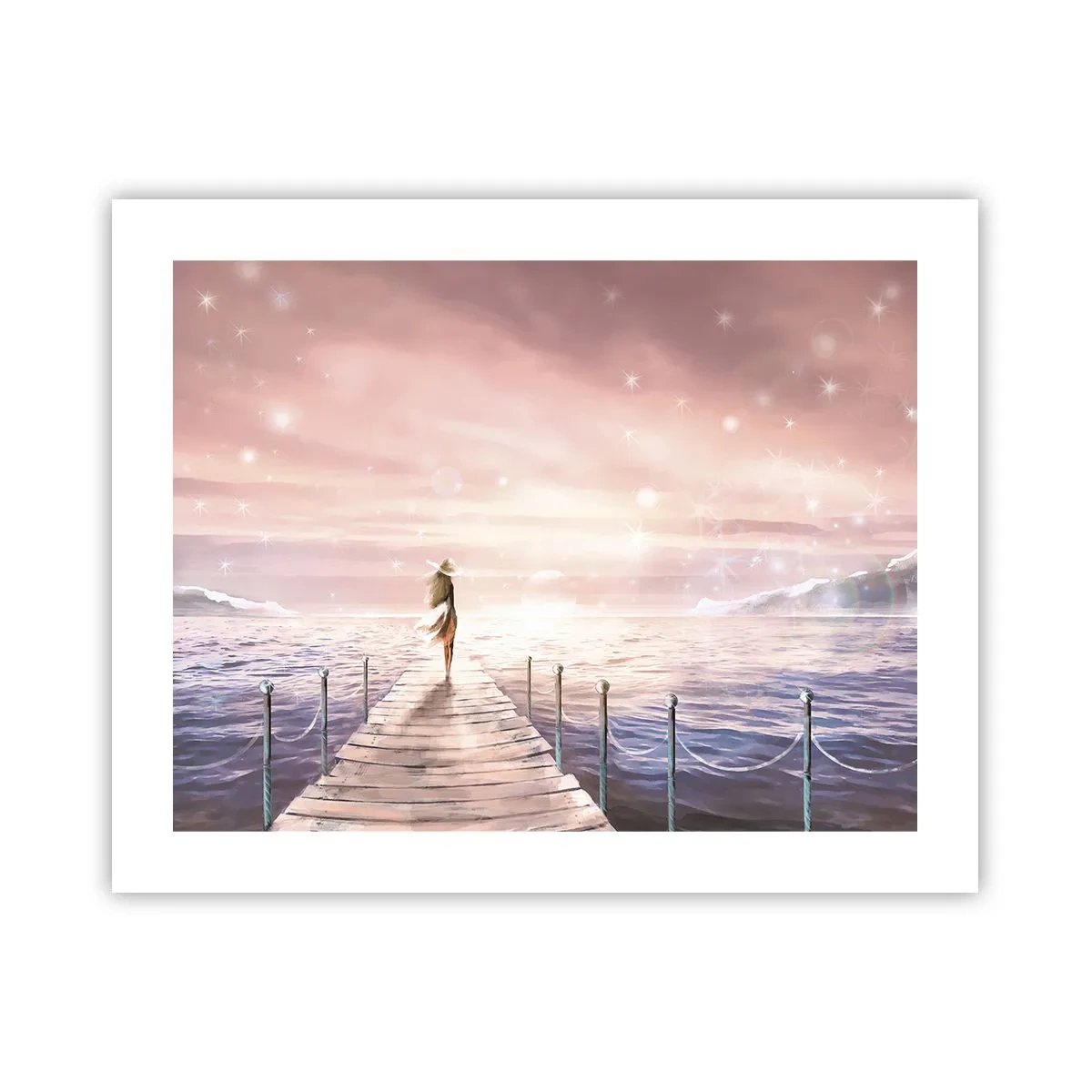 Affiche - Poster - A la lumière d'un rêve - 50x40 cm