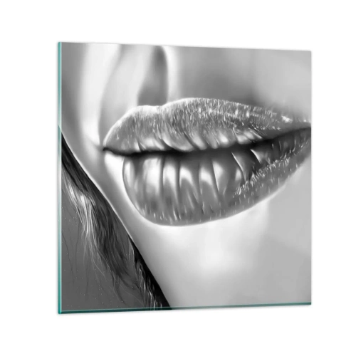 Impression sur verre - Image sur verre - Je sais à quoi tu penses… - 50x50 cm